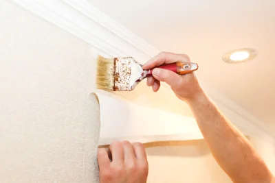 Pose de papier peint à Sainte-Feyre-la-Montagne — revêtements muraux et toiles de verre
